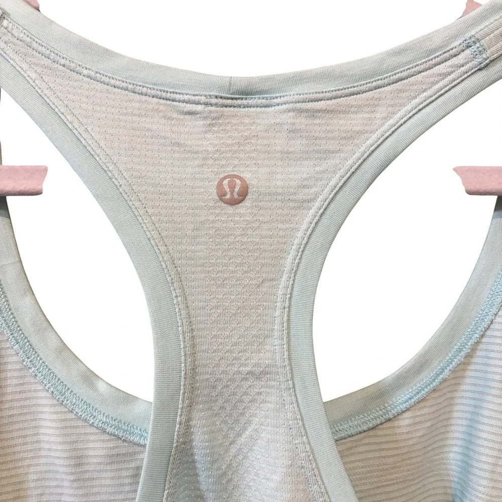 Lululemon Swiftly Tech Racerback Tank Top 2.0 Race Length Sheer Blue Water 16‎